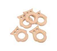 HETHLIF Anneau de Dentition en Bois pour bébé, Hibou Robuste, Accessoires de Bijoux pour Nouveau-nés en Hêtre, 5 Pièces/ensemble