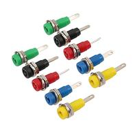 HETHLIF Banana Bouchs, Banana Connecteur Poste de Liaison de Haut-parleurs Jack Panel Post Protended Post Binding , 10pcs Plug Connecteurs, pour un Instrument électronique