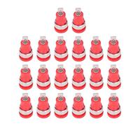 HETHLIF Banana Jack, Banana Jack Socket 4 Mm Strong Connectivité Résistance à la Corrosion 20pcs Pocket, Bonnes Performances ACCESSOIRES DE TEST ELECTRICAL (rouge)
