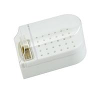 HETHLIF Boîte D'affichage de Foret à Ongles en Plastique 30 Trous Support Portable Transparent Brosse de Nettoyage Tête de Meulage des Ongles Stockage Accessoire Pratique pour (WHITE)