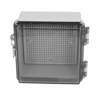 HETHLIF Boîte de Jonction électrique étanche IP67 Boîtier Extérieur Nominal avec Plaque de Montage Support de Couverture à Charnière et Glandes de Câble pour Projets électriques ABS Plastique Boîte