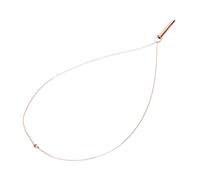 Hethlif Collier Ralentissez Votre Respiration, Bijoux Anti-stress Faciles à Utiliser, Collier de Méditation Multifonctionnel pour Hommes et Femmes, dans la Nature, N'importe où, (Or Rose)