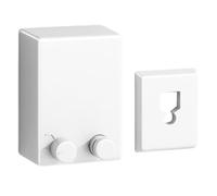 Hethlif Corde à Linge RéTractable en Acier Inoxydable, Corde à Linge RéTractable, éTendoir à Linge Peu Encombrant, Blanc