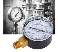 HETHLIF de Pression d', Manomètre Pression de Gaz Testeur Kit de d' de Mécanique 1/8 Pouce BSPT Connexion Inférieure pour l'eau ' 'air (0-60psi, 0-4bar)