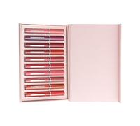 HETHLIF Ensemble de Brillants à Lèvres Mats, 10 Pièces, Boîte Antiadhésive, Rouge à Lèvres à Faible Brillance, Cosmétiques avec des Couleurs Vives pour les Maquilleurs Professionnels