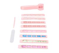 HETHLIF Ensemble de Machine à Estamper les Ongles, Autocollants à Paillettes, Jouets de Jeu avec 8 Autocollants Colorés pour Filles et Enfants, Kit de Bricolage Nail Art