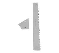 HETHLIF Jauge de Hauteur de Corde de Guitare, Ensemble de Manche de Guitare, Ensemble de Bords Droits, Bord Droit cranté, Bascule de Frette, Règle de Manche de en Acier Inoxydable, Outil Luthier