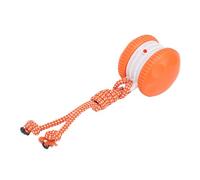 Hethlif Jouet Interactif pour Chien - Boule Roulante électrique Automatique - Anti-Mastication - Jouet en Corde Mobile en Silicone Durable pour Petits et Grands Chiens - Orange - 2