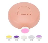 HETHLIF Kit de Lime à Ongles électrique pour bébé, Coupe-ongles avec 6 Têtes de Meulage pour Nourrissons (orange vif)