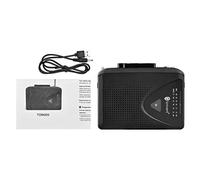 HETHLIF Lecteur de Cassettes Portable Magnétophone Lecteur de Cassettes Radio AM FM avec Prise pour écouteurs 3,5 Mm Batterie USB Double Alimentation pour Les Voyages Scolaires à