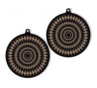 Hethlif Lot de 2 Tapis de Protection pour Table de Cuisson à Induction en Silicone Thermochromique - Tapis Antidérapant pour Table de Cuisson à Induction