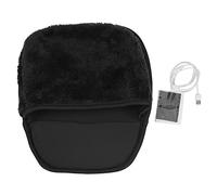 Hethlif Mousepad Chauffant USB avec Fonction de Réchauffement des Mains, Coussinet de Bureau Ergonomique pour Un Usage de Bureau, Accessoire d'ordinateur Chaud pour Temps Froid, Coussinet de (Black)