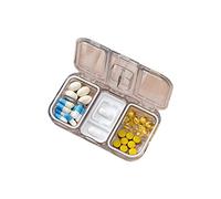 HETHLIF Organisateur Portable et Boîte Anti-coupure avec Compartiments Indépendants pour Vitamines et Poissons, Matériau PC 12x7x2cm (02)