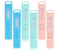 Hethlif Paquet de 6 Mini Petites Lampes de Poche LED Rechargeables USB C, Lampe de Poche Combinée Lanterne de Camping (Paquet de 6)