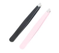 HETHLIF Pince à épiler, Fournitures d'esthéticienne Pince à épiler pour Femmes Poils du Visage Ensemble de 2 Pièces à Sourcils en Acier Inoxydable épilation du Visage