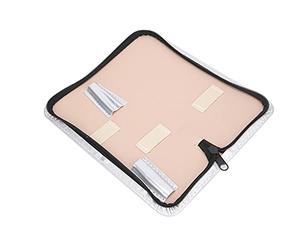 HETHLIF Piste de Ciseaux de Coiffure avec Cuir PU Durable, Porte-Outil de Salon Portable pour Cisaillements et Tondeuses, Sac de Rangement Compact pour Les Barbiers et Stylistes