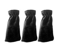 HETHLIF Pleuche Piano Pedal Protective Cover Cover Exquise Design Lightweight Portable Portable 3PCS for Musical Instruments Accessoires (BLACK)