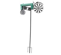 HETHLIF Spinner de la Cour, Filateurs à Vent Spinneurs de Vent en Plein Air avec Un Tracteur de Conception à Puissance de Vintage pour Le Lit de Fleurs Jardin de Pelouse (Green)