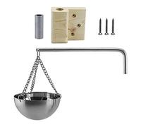 Hethlif Tasse D'huile de Sauna Bol D'huile D'aromathérapie Diffuseur Suspendu en Acier Inoxydable de qualité Supérieure pour Sauna et Spa Distributeur de Parfum D'huile Essentielle Support (comme