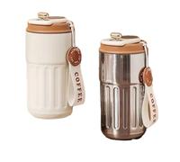 Hethlif Tasse Isotherme en Acier Inoxydable avec Affichage de la Température, Tasse à Café, Tasse à Intelligente Montée sur Voiture, Outil de Boisson Cadeau