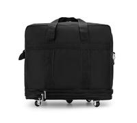 Hethlif Valise de Voyage Pliable et Extensible pour Homme et Femme, avec Poignées Supérieures et Bandoulière Amovible, Rangement Compact et Facile, Roues Rotatives à 360°. (L)