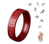 HETICA Bague Feng Shui en forme de cinabre, amulette de Bouddhis porte-bonheur pour homme et femme, bague porte-bonheur FengShui pour argent, amulette porte-bonheur, cadeau de fête des mères, US 8