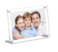 HETOOSHI Cadre photo en acrylique - Sans cadre - Double face - Transparent - Convient pour cartes postales - Images précieuses - Pour mariage - 1 lot, 20,8 cm x 15,7 cm