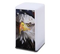 HETPLSD Veilleuse de chevet avec drapeau américain et aigle - Petite lampe de table portable alimentée par piles pour chambre à coucher, couloir, cuisine, bar