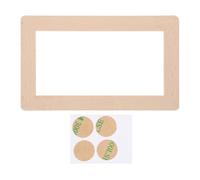 Hêtre Plaque Murale Décorative en Bois Massif pour Prise Duplex | Installation Facile, Finition Kaki, Style Chaleureux et Romantique, pour Intérieur Résidentiel Prise Duplex