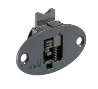 HETTICH 9115217 Slide-Line 55 Plus Pièce de guidage pour portes coulissantes intérieures, en plastique anthracite, argenté