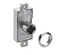 Hettich 9138588 Prestige 2000 Serrure à cylindre en nickel Argenté