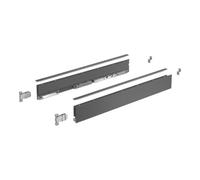 Hettich AvanTech YOU Kit de profil de côté de tiroir, hauteur 77 mm x NL 500 mm, anthracite, à gauche et à droite Quantité:1