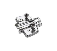 Hettich Embase cruciforme pour montage d'angle – avec vis et manchons – distance 0 mm – 1 pièce