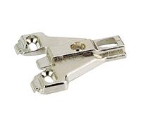 Hettich - Charnieres & Compas - Embase Cruciforme à Visser - Dimension : D=0 Mm - Couleur : Nickelé
