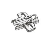 Hettich Hettich Plaque de montage croisée pour meubles 9075006 nickelée Quantité:1