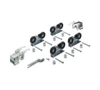 Hettich Ferrure de porte coulissante Hettich Top Line 1 jeu complet 2 portes 75kg DIN L/R Quantité:1
