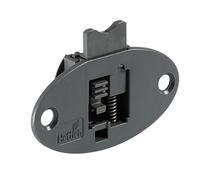 Hettich - Ferrure De Porte - Pièce De Guidage À Visser Pour Une Armoire Avec 1 Porte En Applique (Entaille En Queue D'Aronde) Et 1 Porte Rentrante