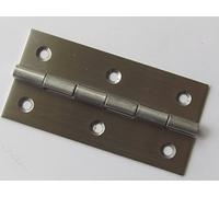 Charnière universelle inox pour meuble, L.100 x l.50 mm