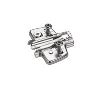 Hettich GAU05434 Embase à Excentrique vis pour Panneaux de Particules prémontées Dist.0 mm-Acier nickelé-9071670