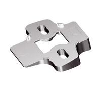 Hettich Hettich Adaptateur d'angle pour plaques de montage croisées 15°, Sensys, 9072535 nickelé Quantité:1