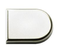 Cache pour charnière Intermat 9904 - allongé - nickelé mat HETTICH