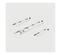 Hettich Hettich coulisse pivotante axe tournant angle, LeMans II 9132547 gauche corps 720-900mm blanc Quantité:1