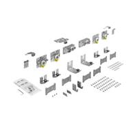 Hettich Hettich Ensemble coulissant pliant max. 50 kg TopLine L, 9242713, zingué Quantité:1