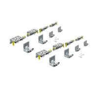 Hettich Hettich Ensemble de coulisses pliantes max. 80 kg TopLine XL, 9278791 galvanisé Quantité:1