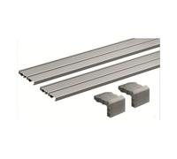 Hettich Hettich Ensemble profil de guidage double voie, 2500 mm SlideLine M 9227245, argent Quantité:1