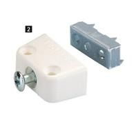 Hettich Hettich Ferrure de liaison trapézoïdale L 40 mm, H 15,8 mm Trapèze TZ 4, 13104 Plastique, blanc Quantité:1