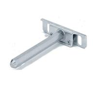 Hettich Hettich MB Support d'étagère avec goujon de fixation, Ø 12 mm, Titane 1 79713 L 100 mm, acier zingué Quantité:1