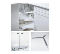 Hettich Hettich Meuble bas d'angle avec ferrure pivotante Revo 90° 9080040 KB 800mm, argent Quantité:1