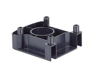 Hettich Hettich Pied de socle glisseur universel 47654 avec fixation cache plastique noir Quantité:1