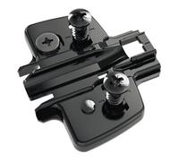 Hettich Hettich Plaque de montage croisée MB Distance 1,5 mm Sensys 8099, 9091804 obsidienne noir, zingué Quantité:1